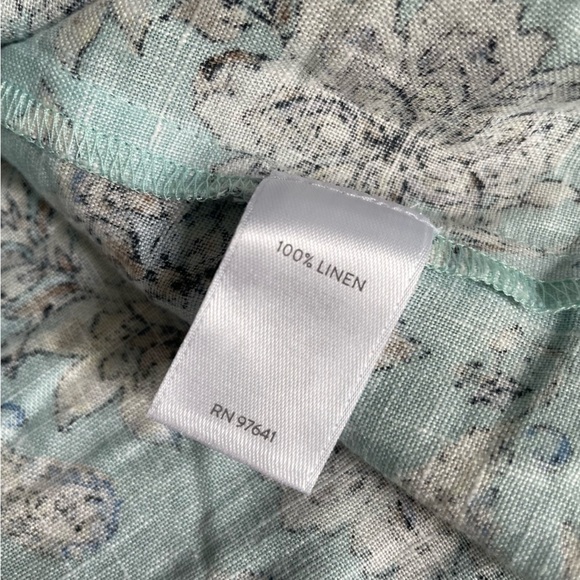 J. Jill | Love Linen Blue Floral Sun Dress, size Medium - Picture 11 of 12